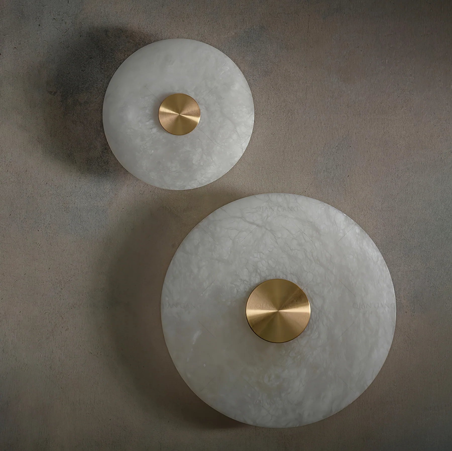 Lampa de perete cu disc - piatră naturală de marmură