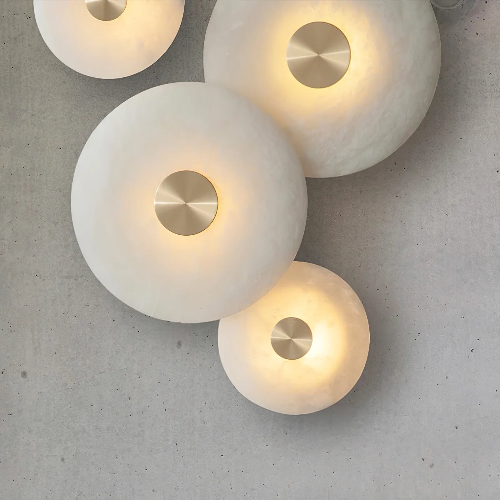 Lampa de perete cu disc - piatră naturală de marmură