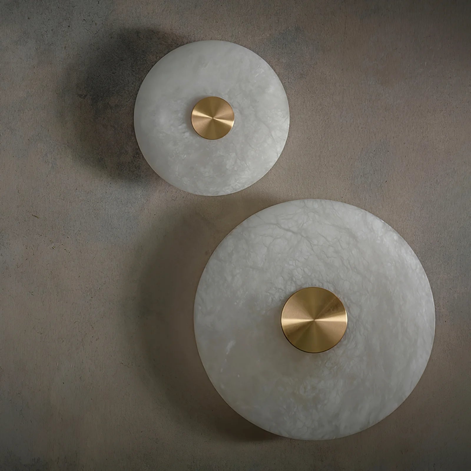 Lampa de perete cu disc - piatră naturală de marmură