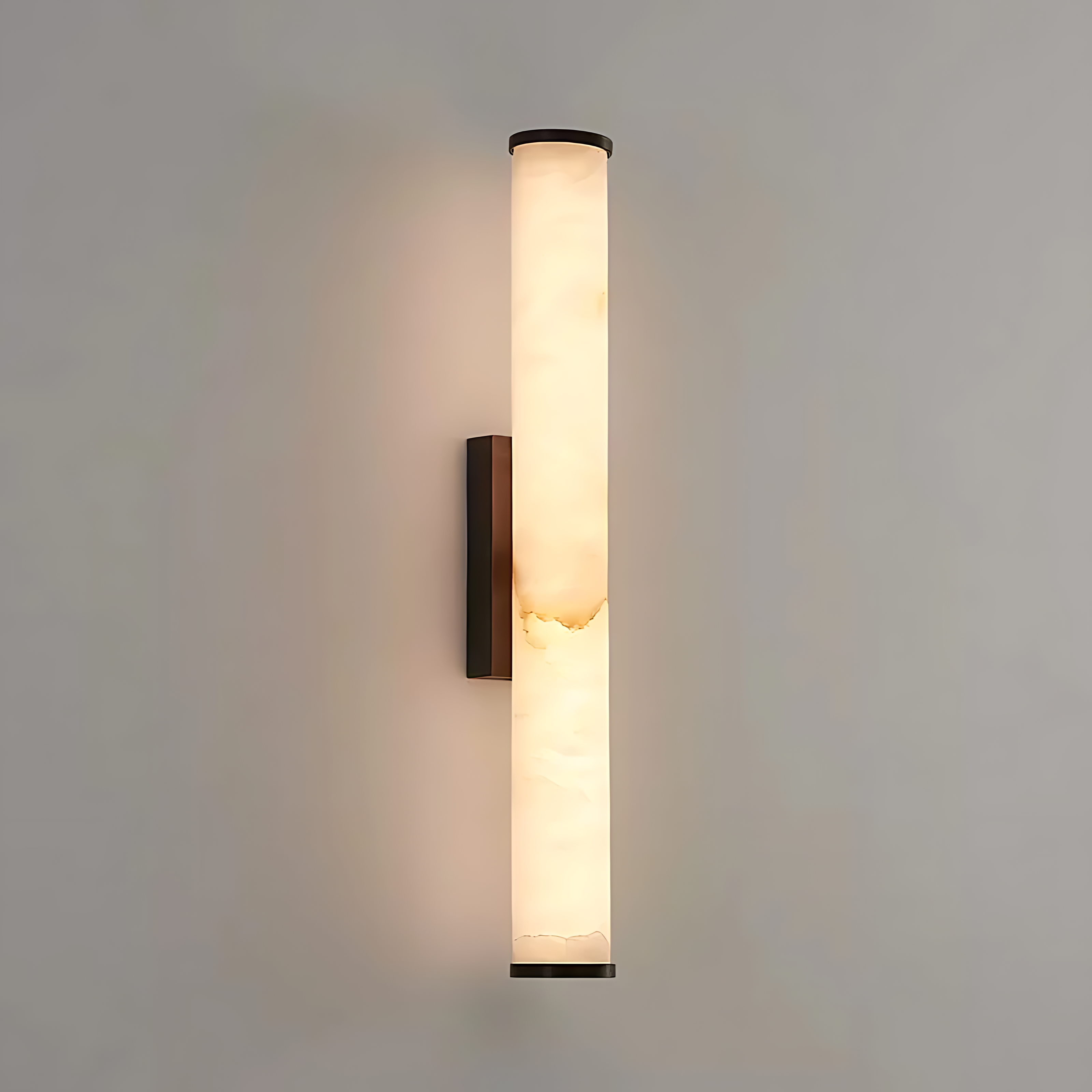 Cylindra LED Wall Lamp - Marble Natural Stone