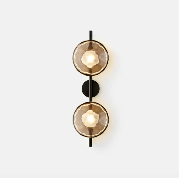 Lampada da parete in vetro Orbita
