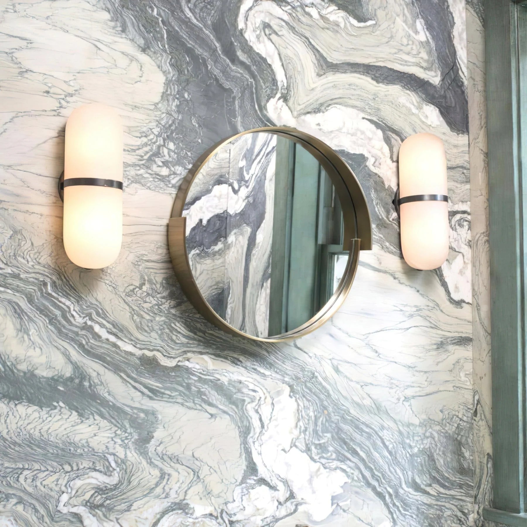 Marmorkapselwandlampe