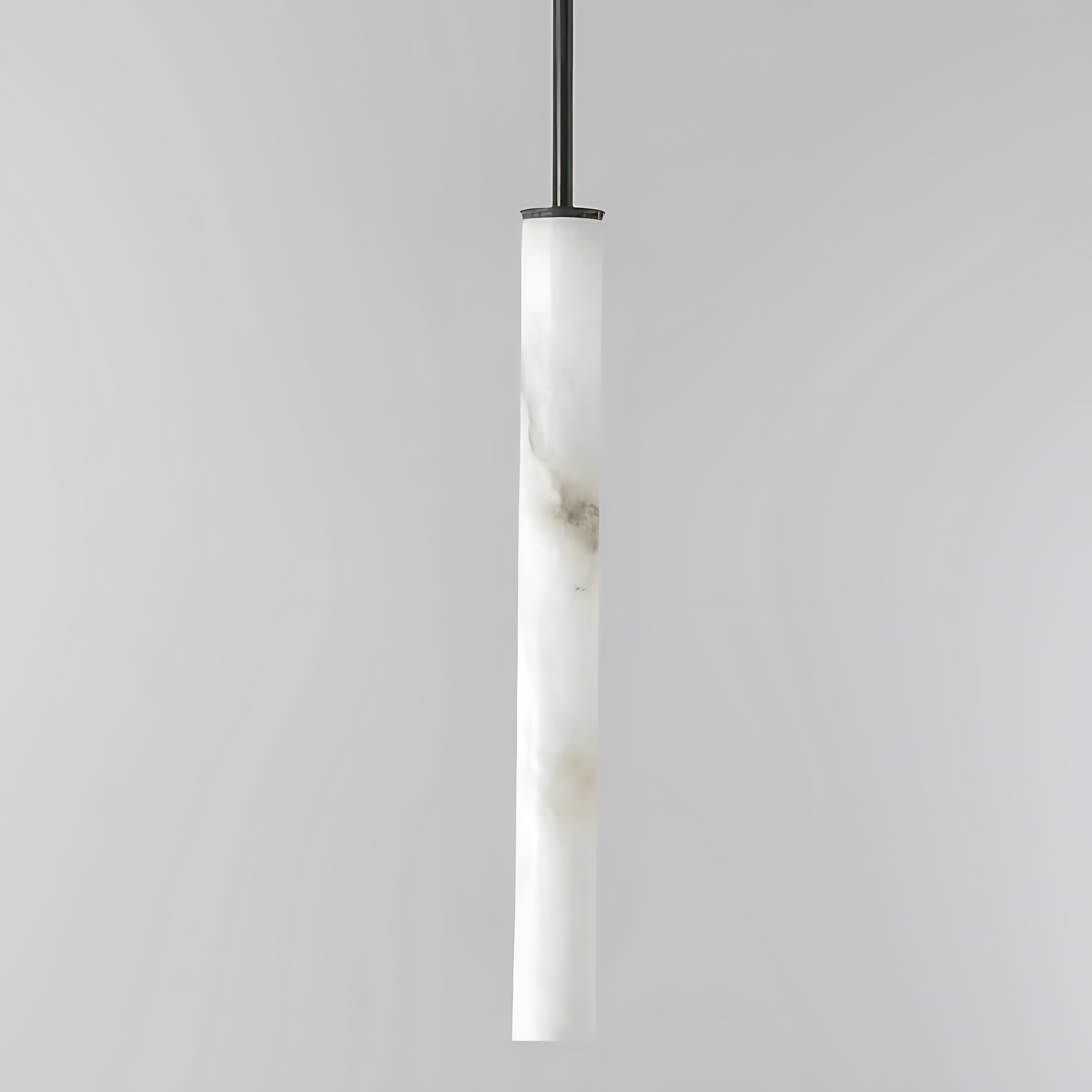 Lampă suspendată cu LED Cylindra - Piatră naturală de marmură