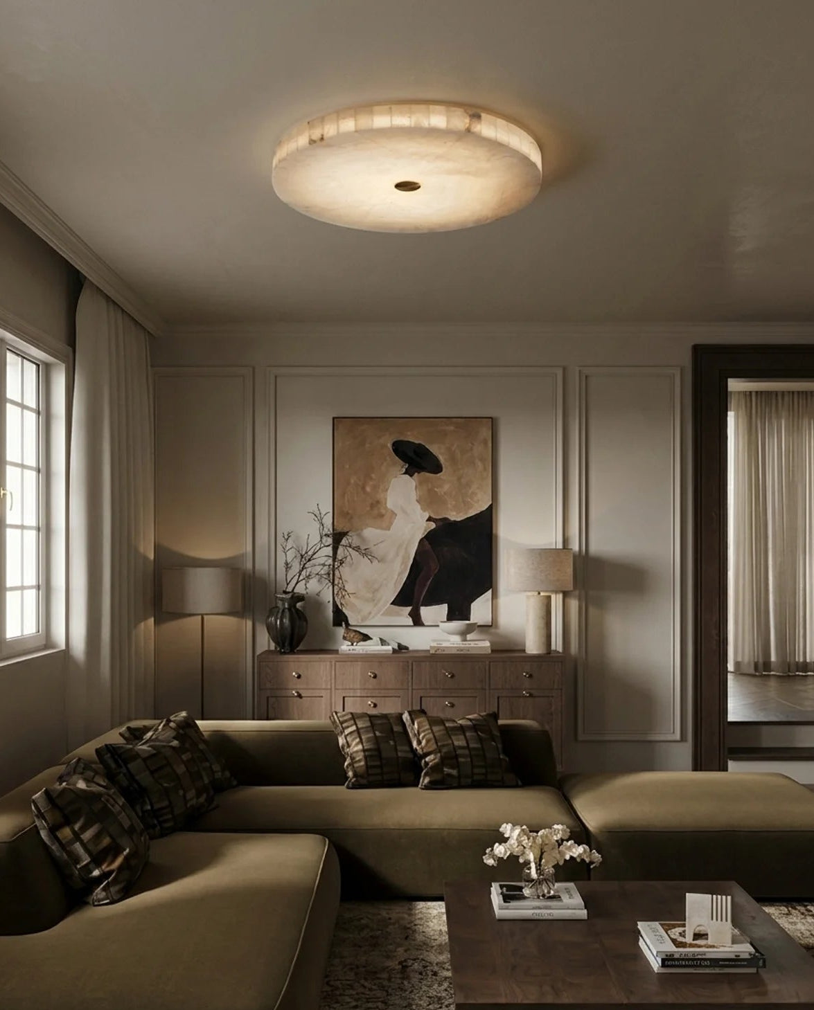 Lorenza Ceiling Lamp - Premium Natural Marble