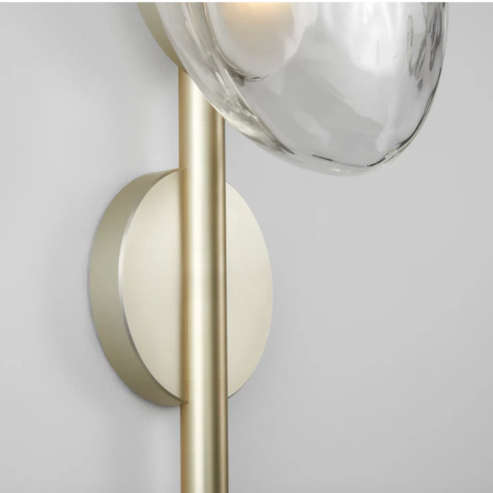 Lampada da parete in vetro Orbita
