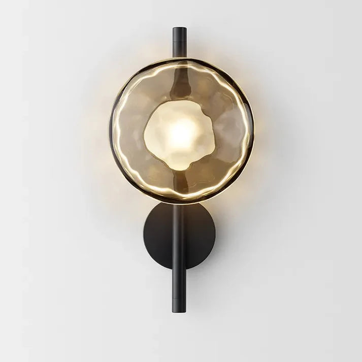Lampada da parete in vetro Orbita