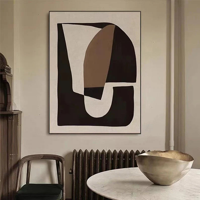 Abstracții de tonuri pământești
