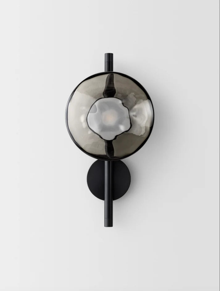 Lampada da parete in vetro Orbita