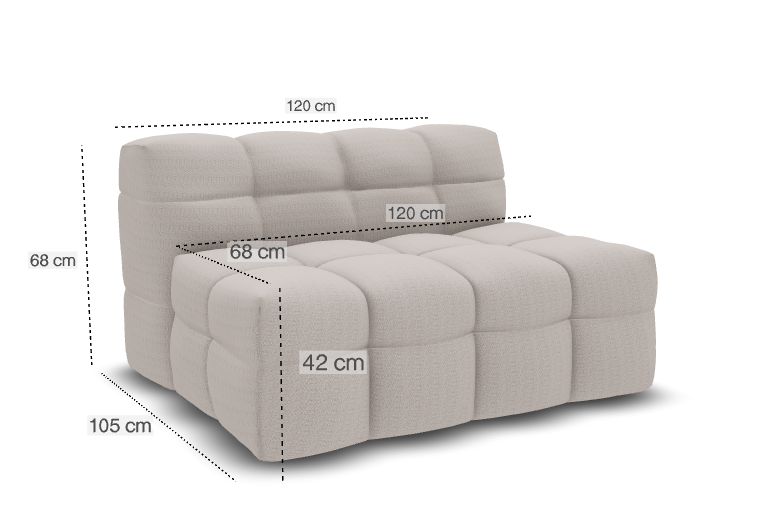 Chaise longue Bailey