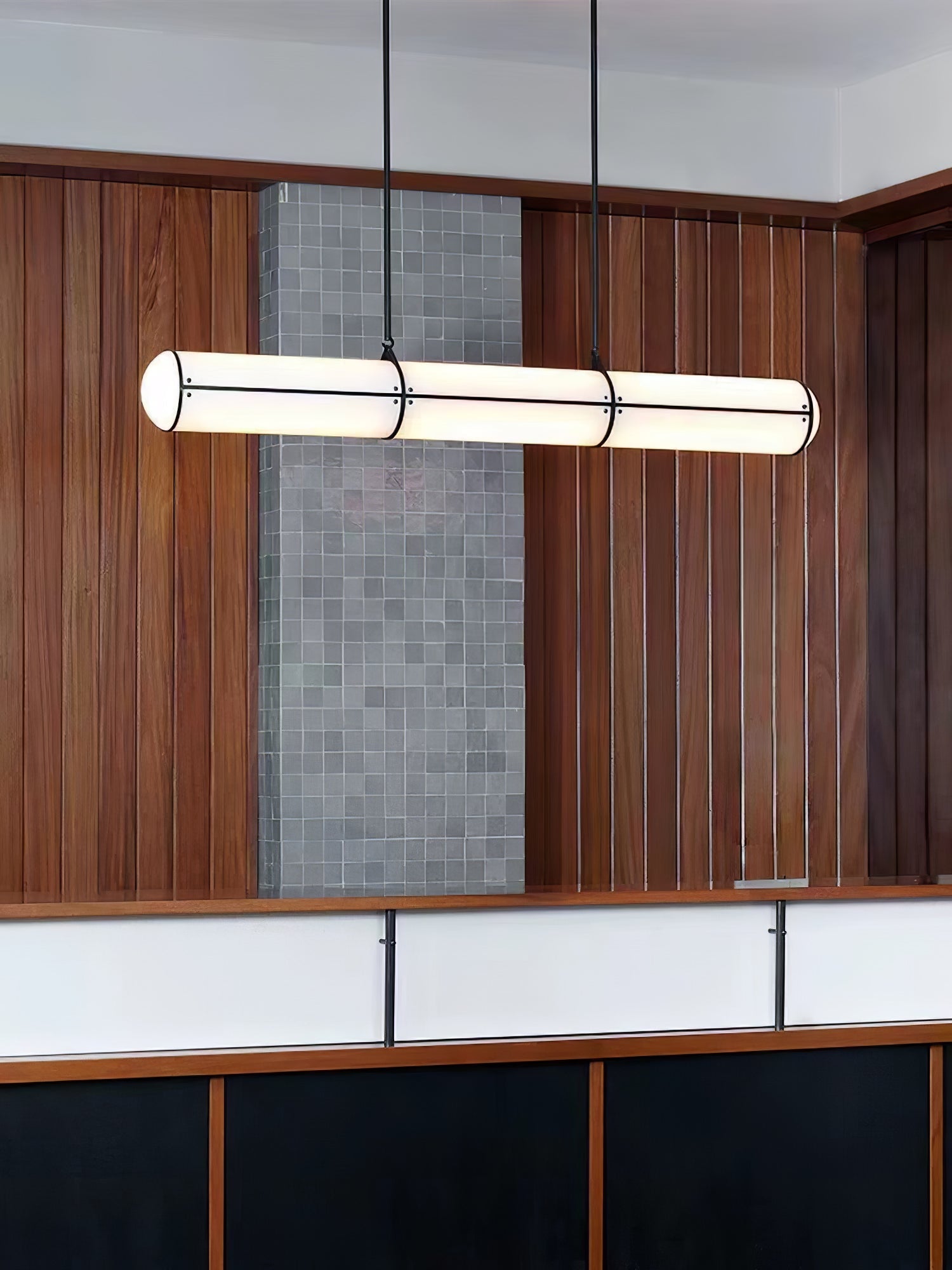 Cylindrical Endless Pendant Light