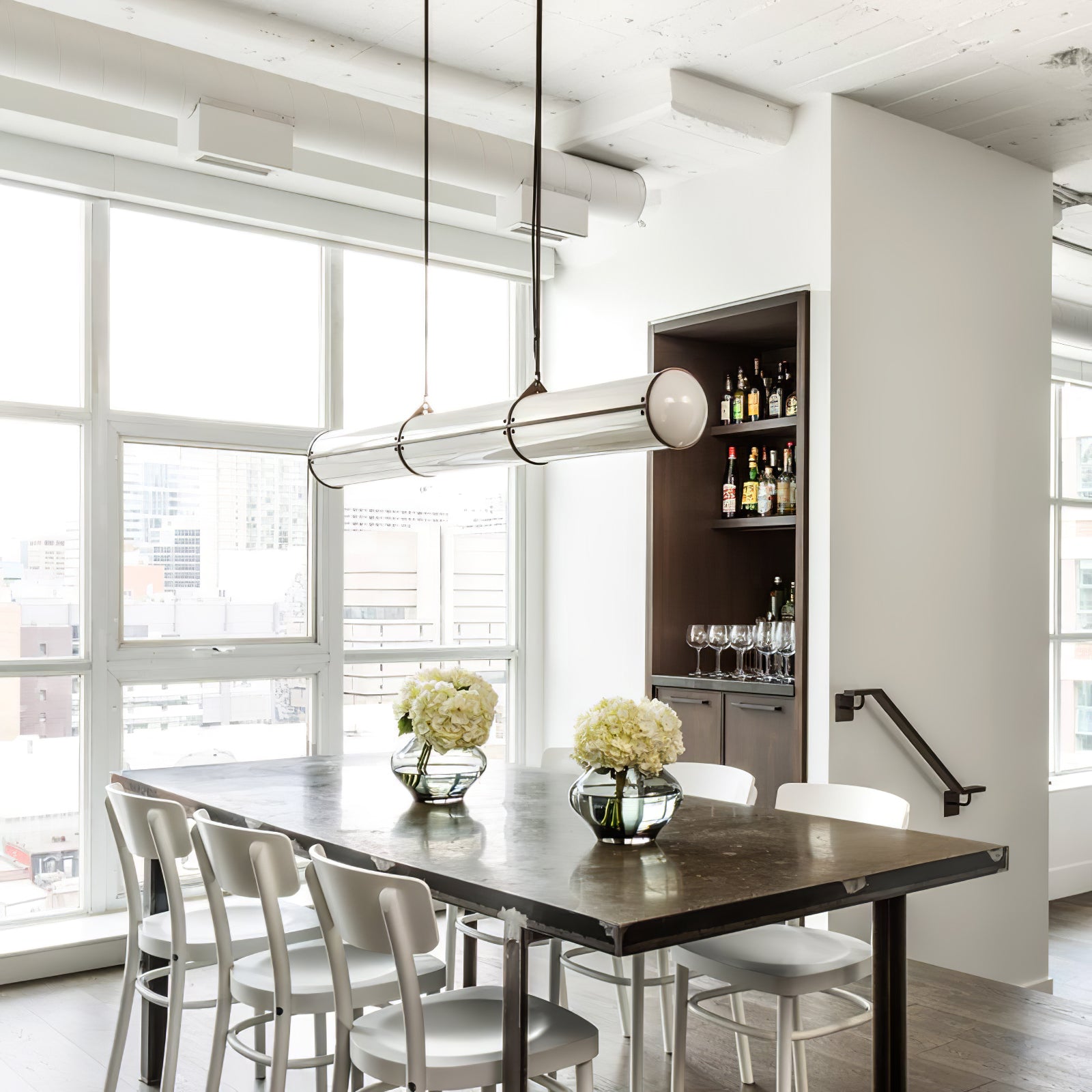 Cylindrical Endless Pendant Light
