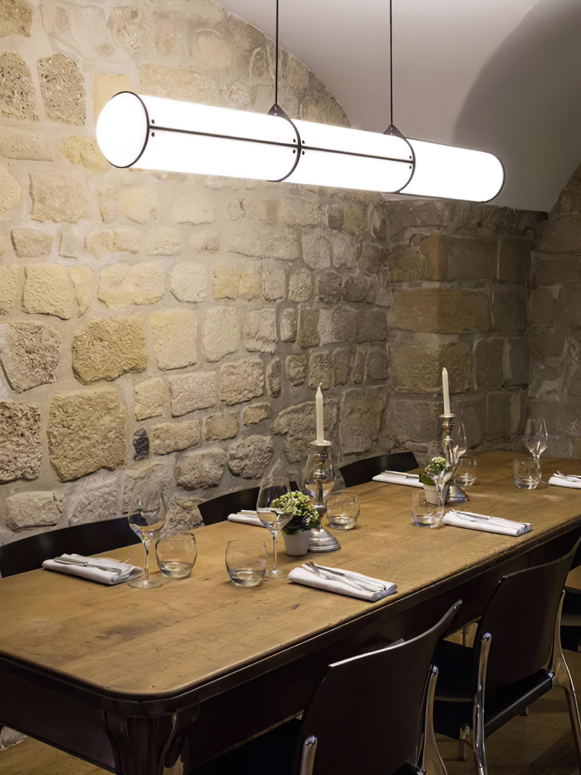 Cylindrical Endless Pendant Light