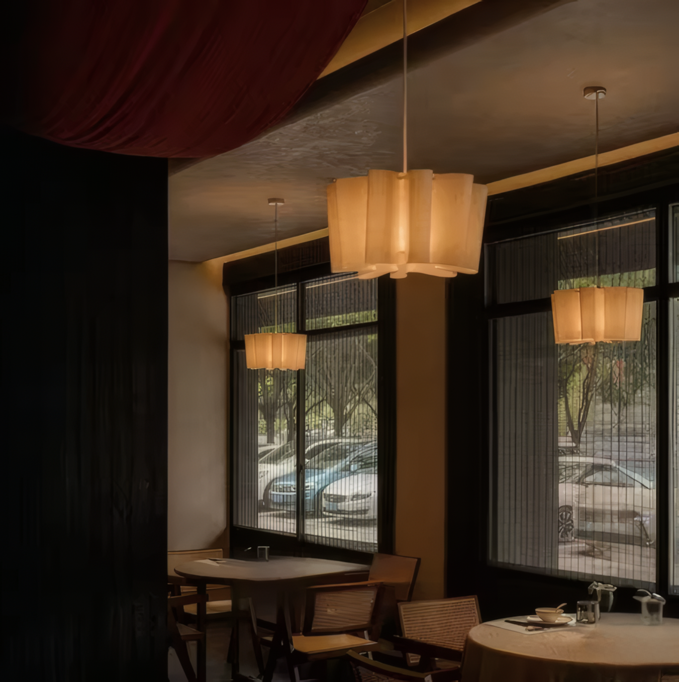 Λινό Κρεμαστό Φωτιστικό Kumo