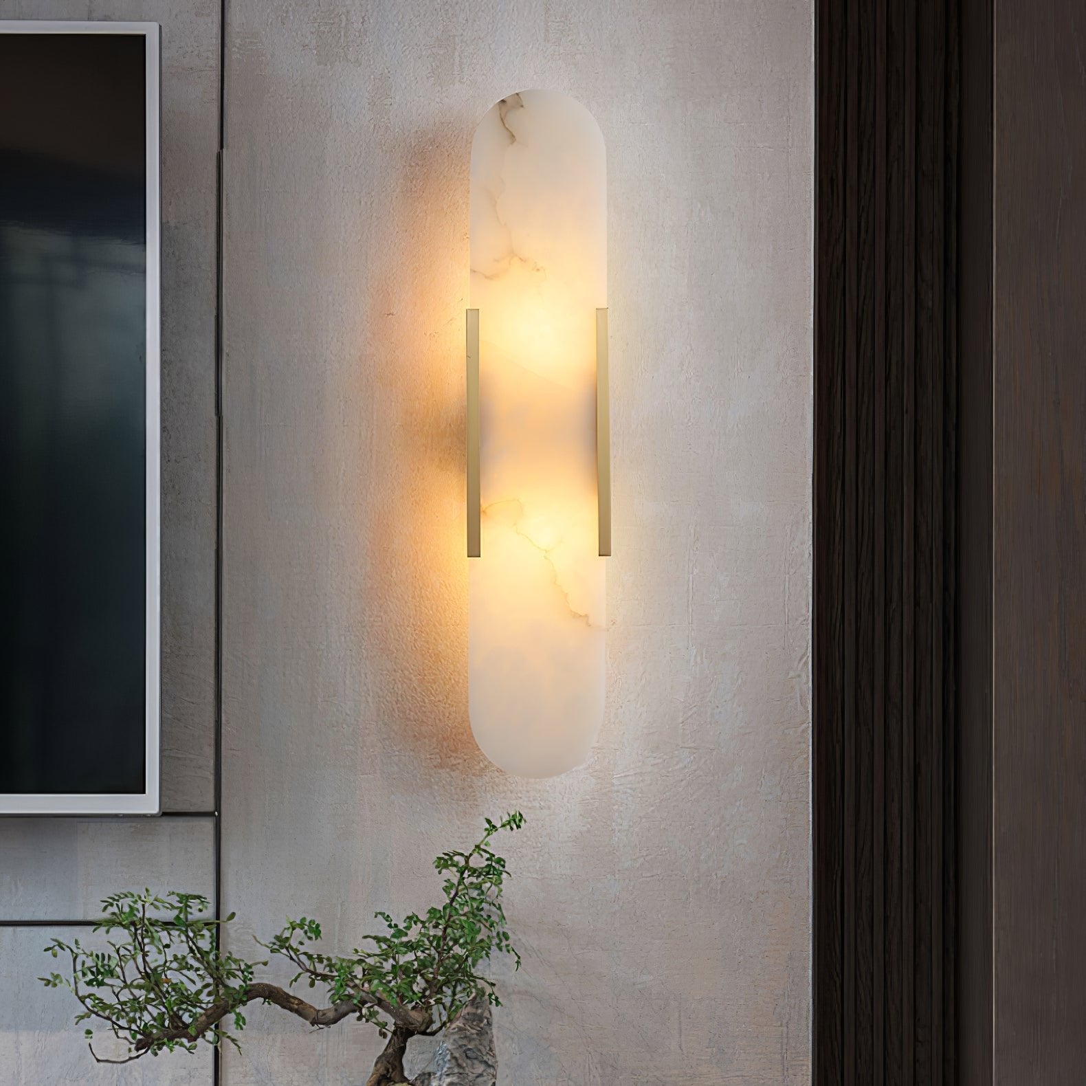 Melange Wall Lamp – Marble Natural Stone