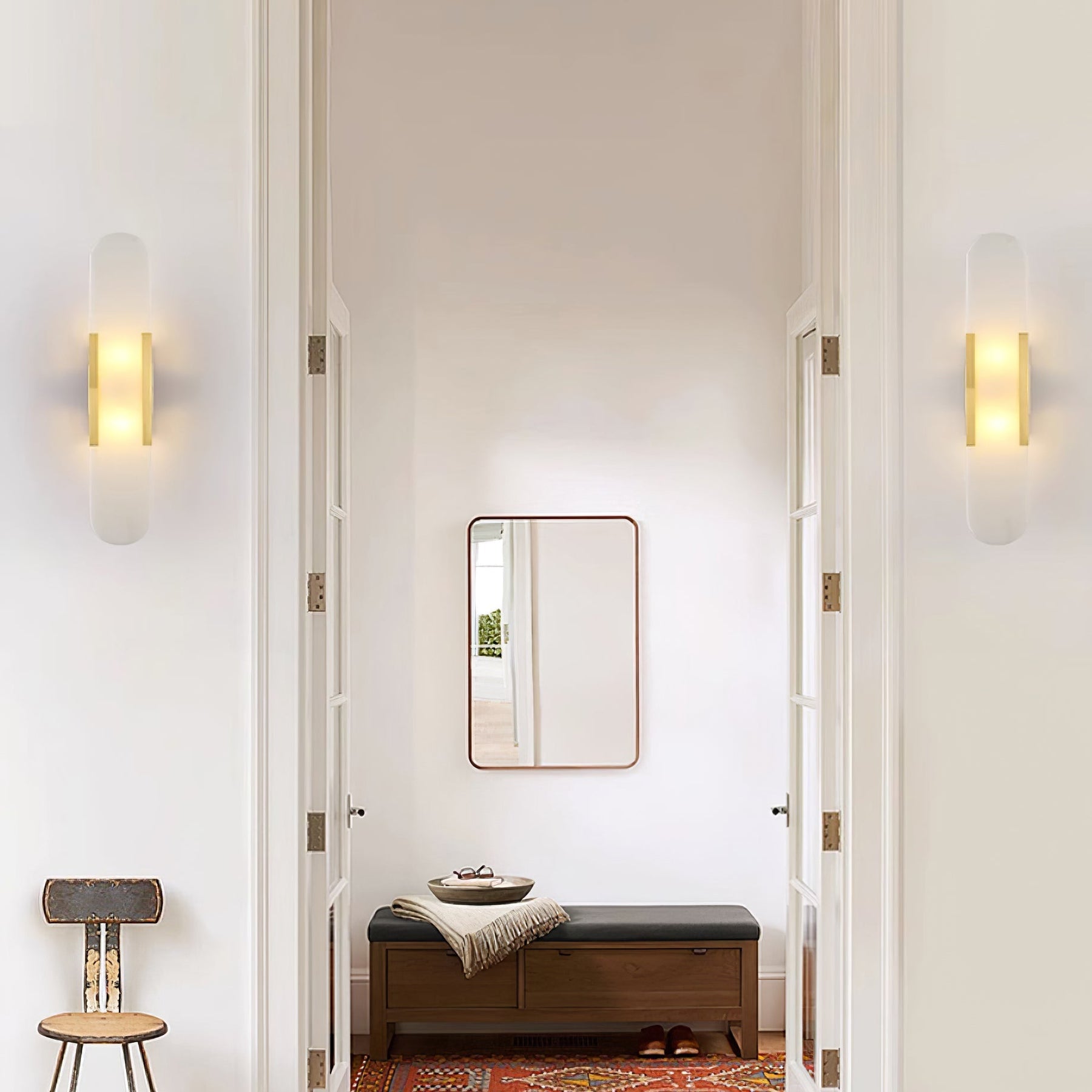 Melange Wall Lamp – Marble Natural Stone