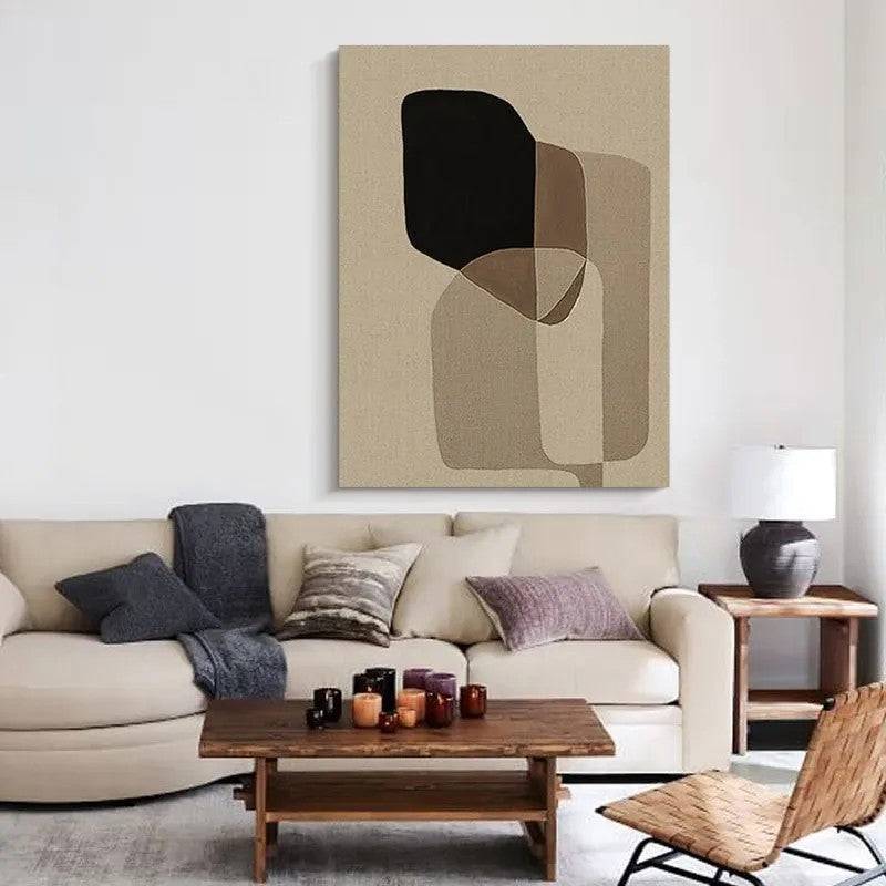 Abstracții de tonuri pământești