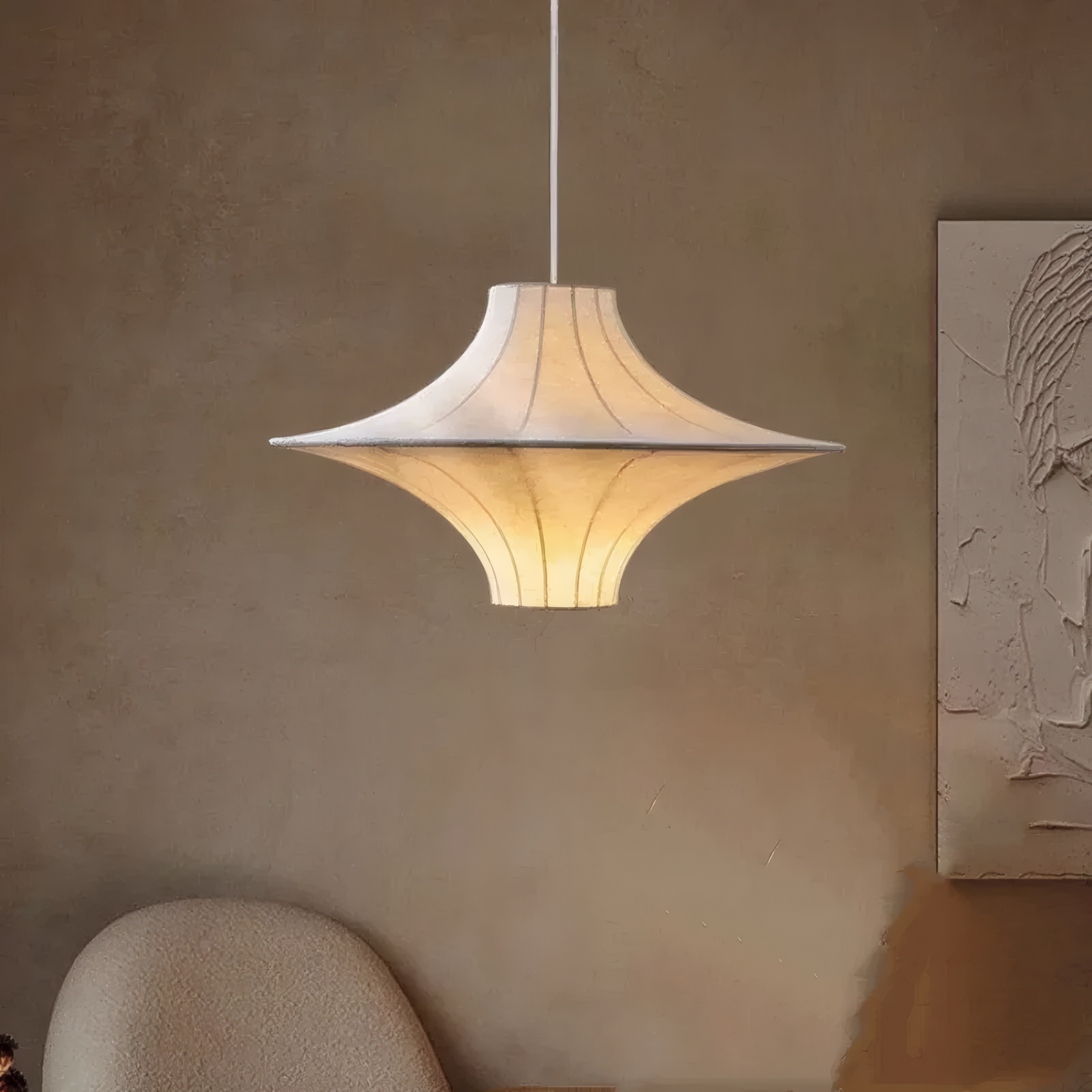 Elara Silk Pendant Lamp