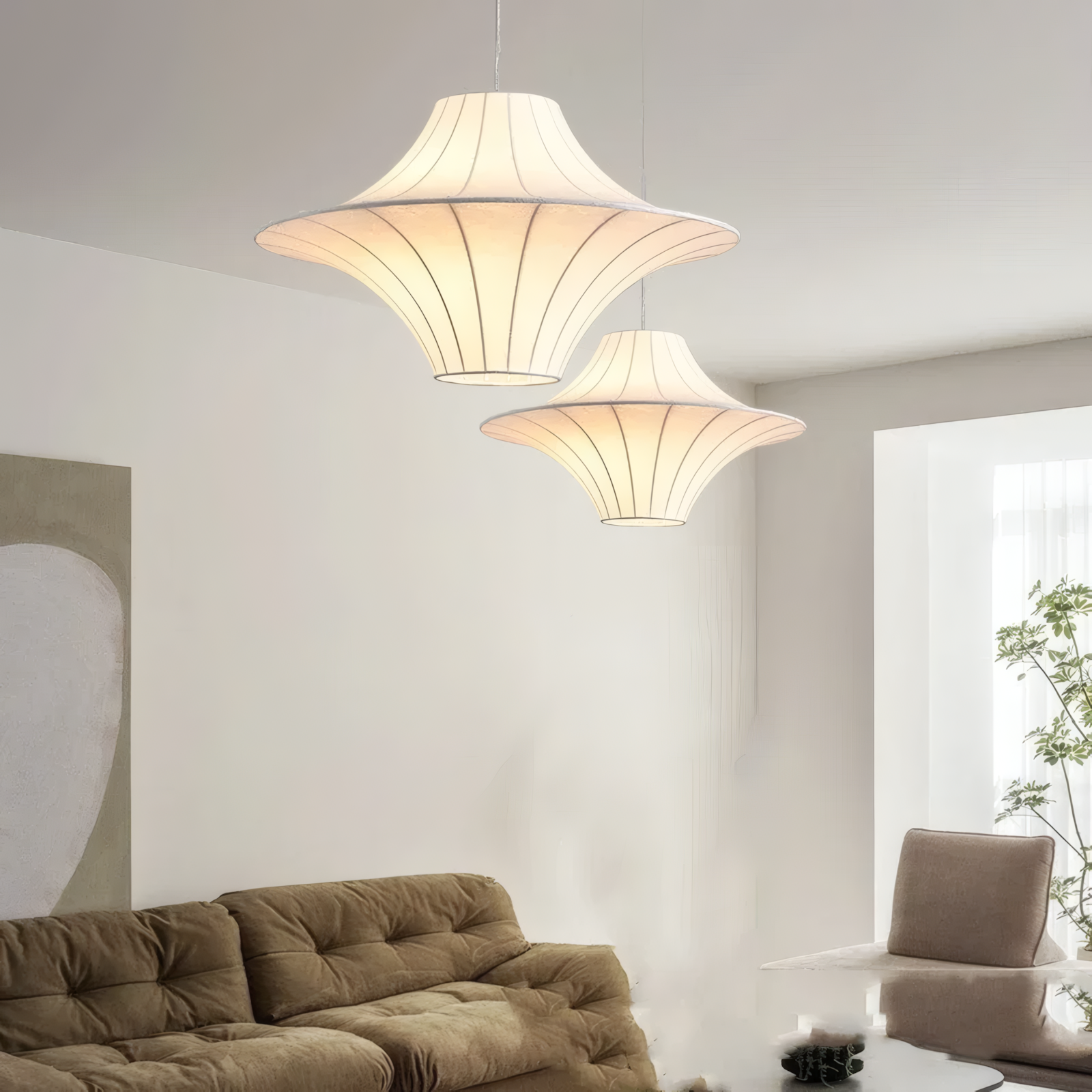 Elara Silk Pendant Lamp