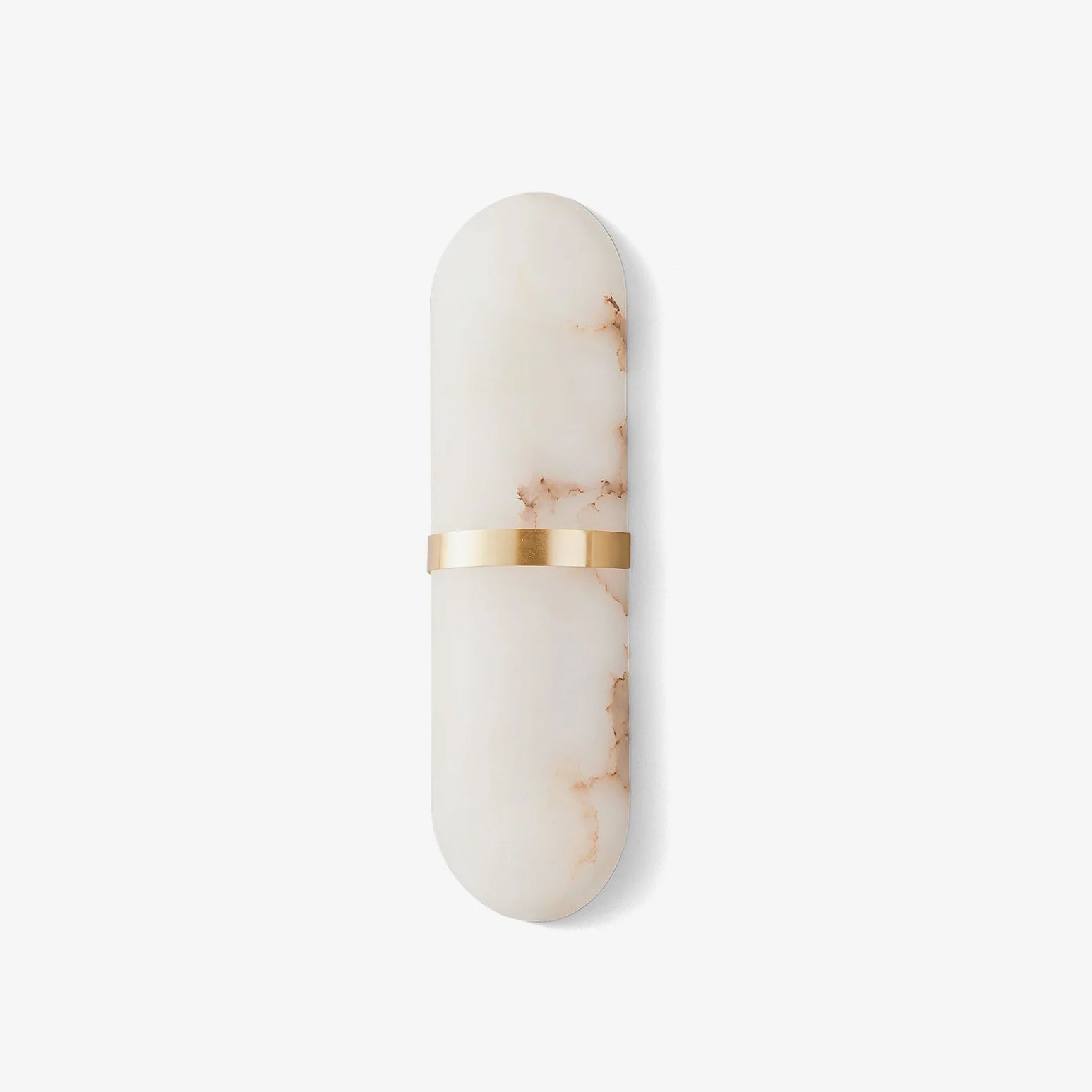Lampada da parete a capsula in marmo