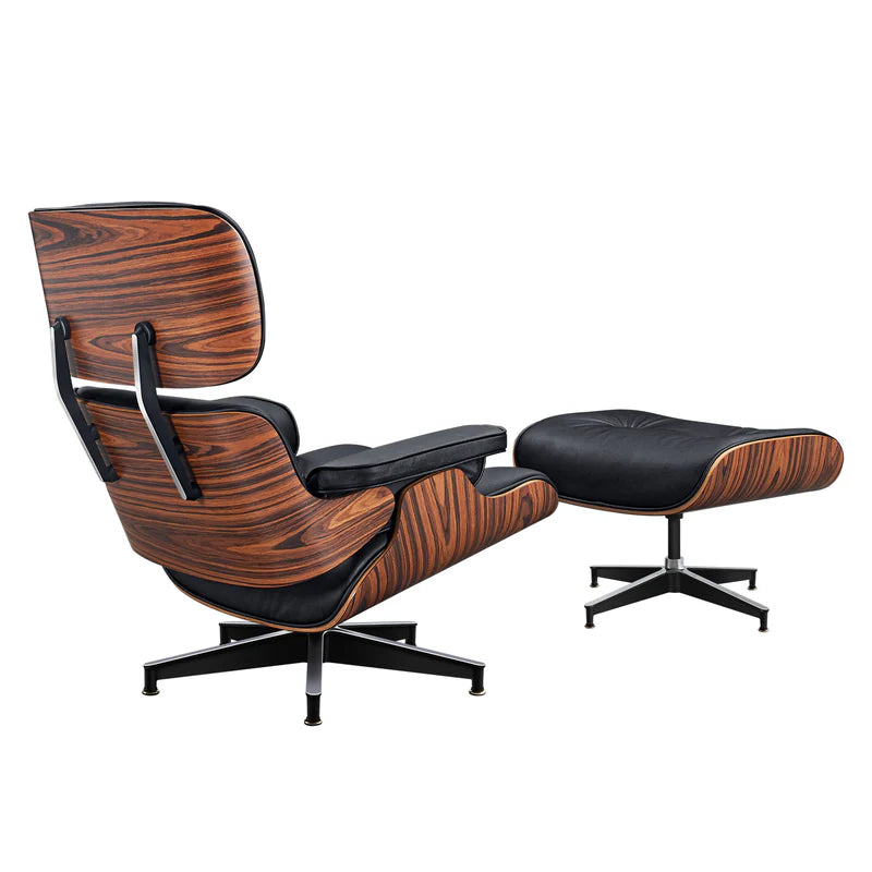 Sillón Camden y Otomano – Cuero de Grano Completo