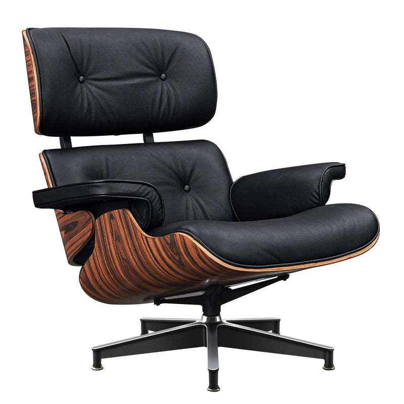 Sillón Camden y Otomano – Cuero de Grano Completo