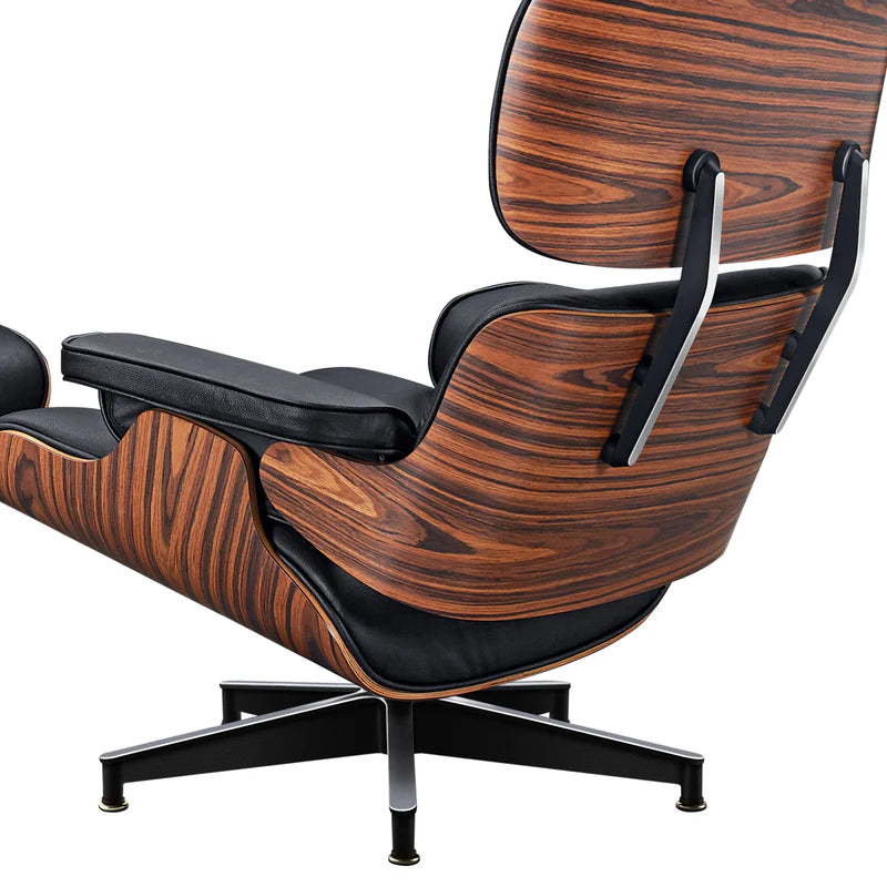 Sillón Camden y Otomano – Cuero de Grano Completo