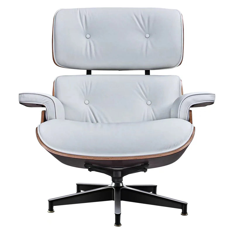 Sillón Camden y Otomano – Cuero de Grano Completo