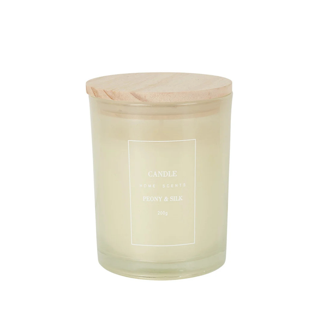 Peony & Silk Candle