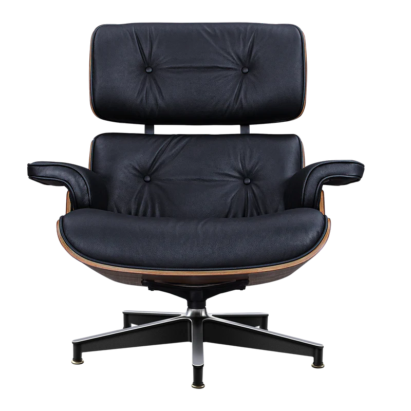 Sillón Camden y Otomano – Cuero de Grano Completo