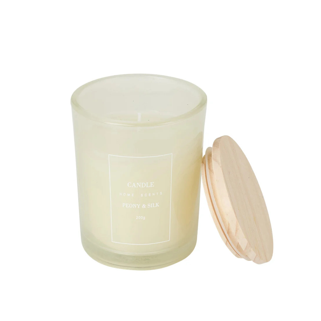 Peony & Silk Candle