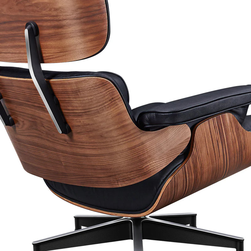 Sillón Camden y Otomano – Cuero de Grano Completo
