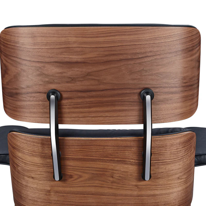 Sillón Camden y Otomano – Cuero de Grano Completo