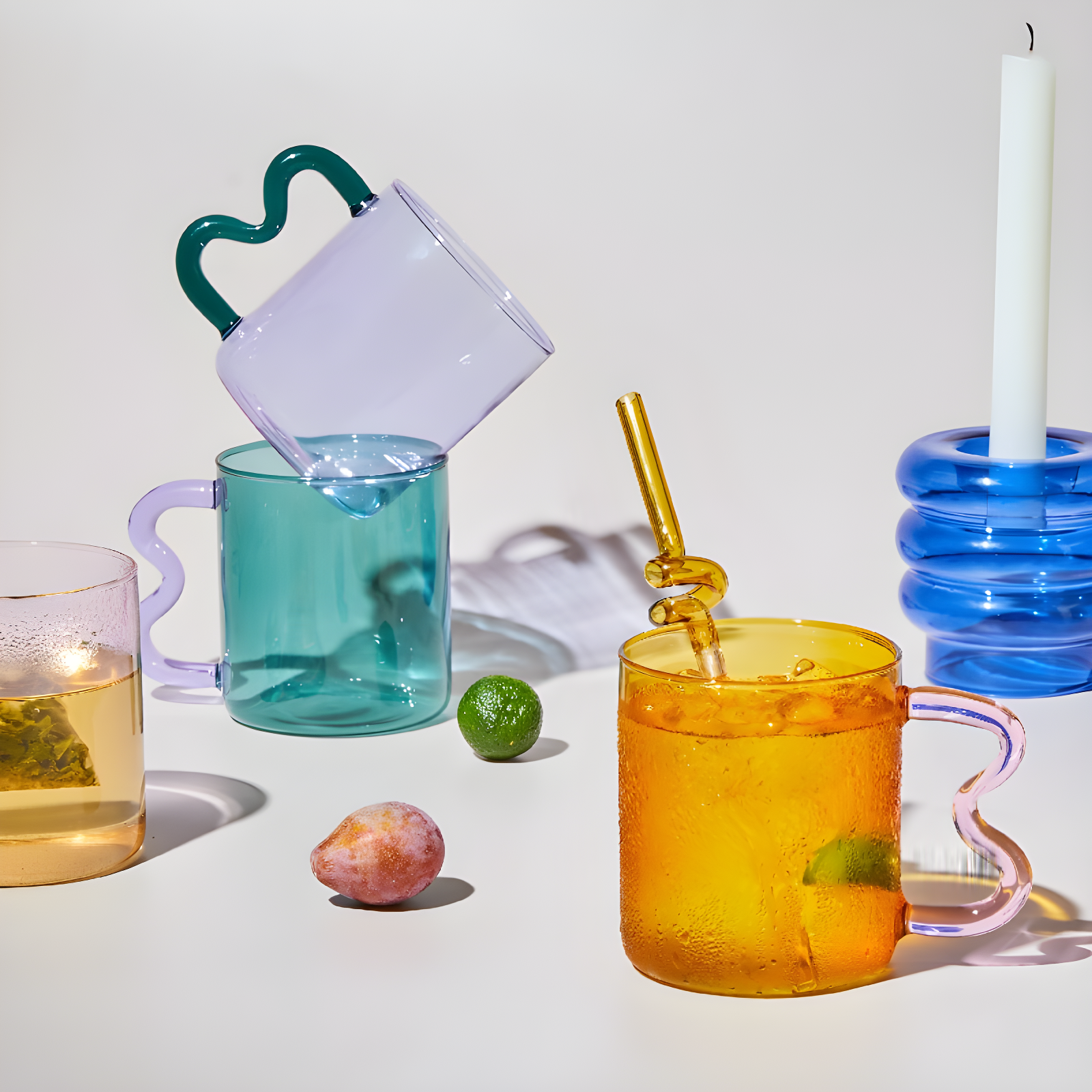 Handle with Flair - Colorful Design Glass Collection