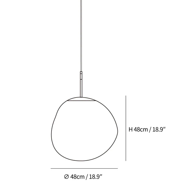 Lampe à suspension lave