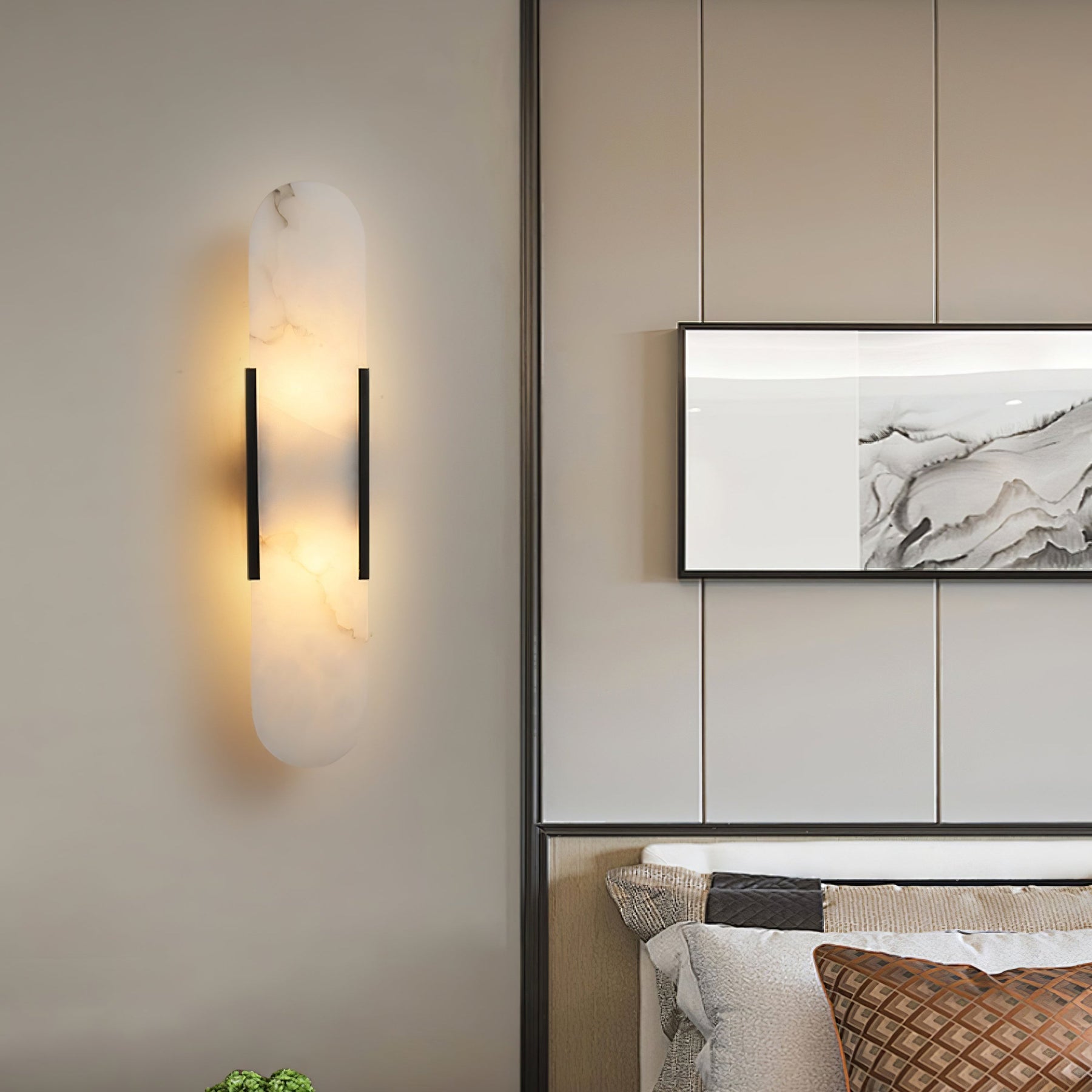 Melange Wall Lamp – Marble Natural Stone