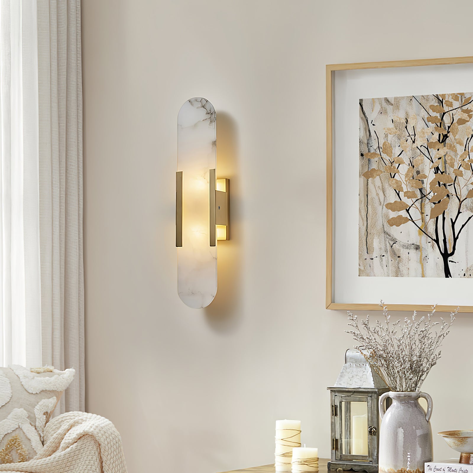 Melange Wall Lamp – Marble Natural Stone