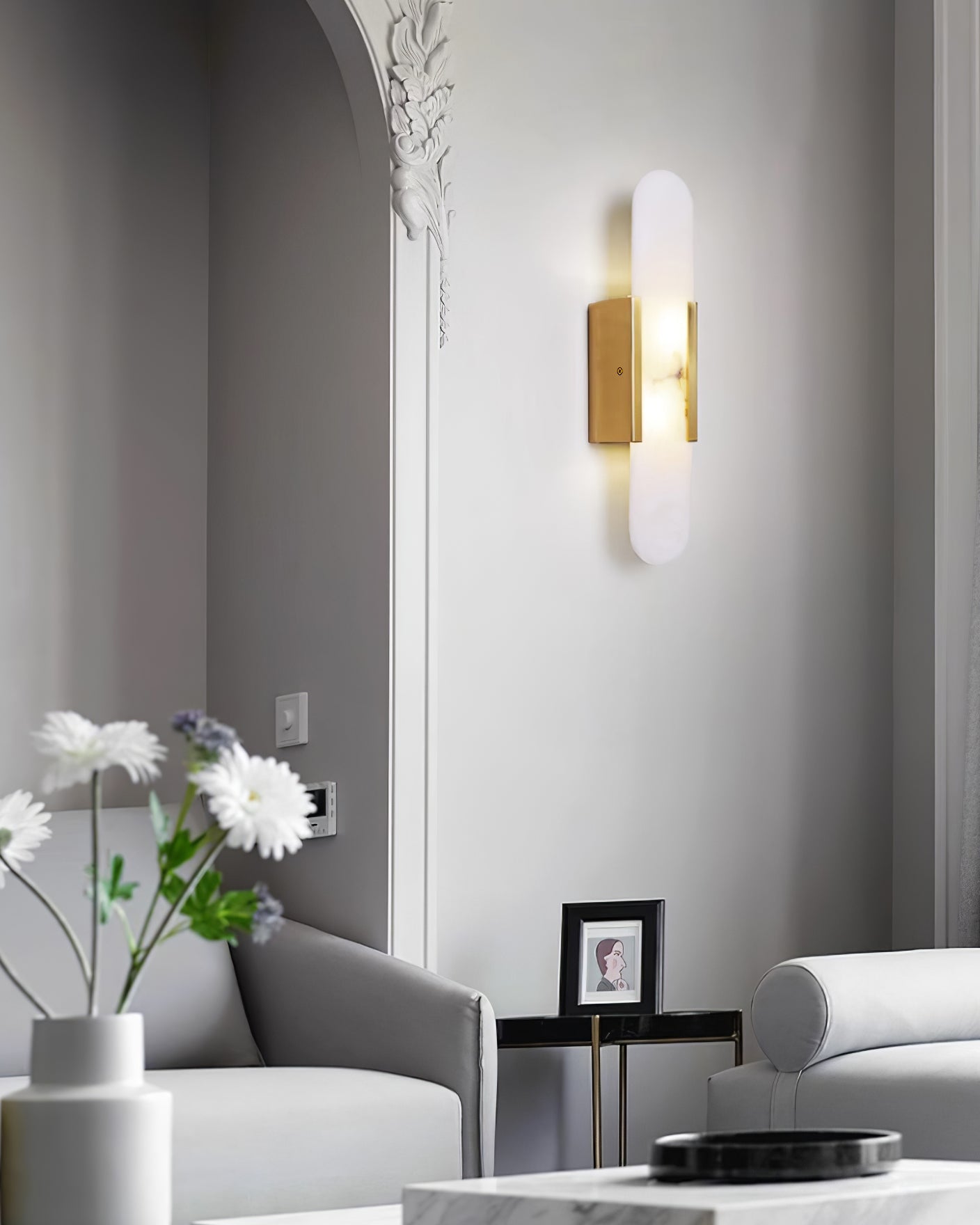 Melange Wall Lamp – Marble Natural Stone