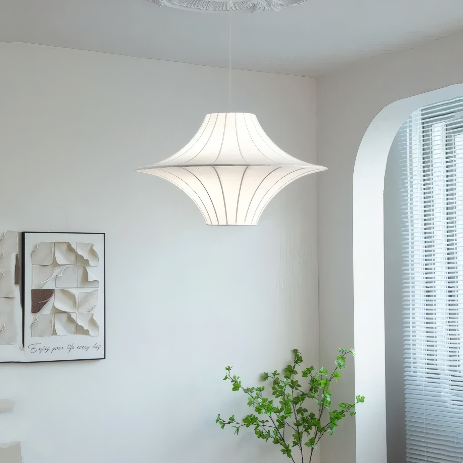 Elara Silk Pendant Lamp