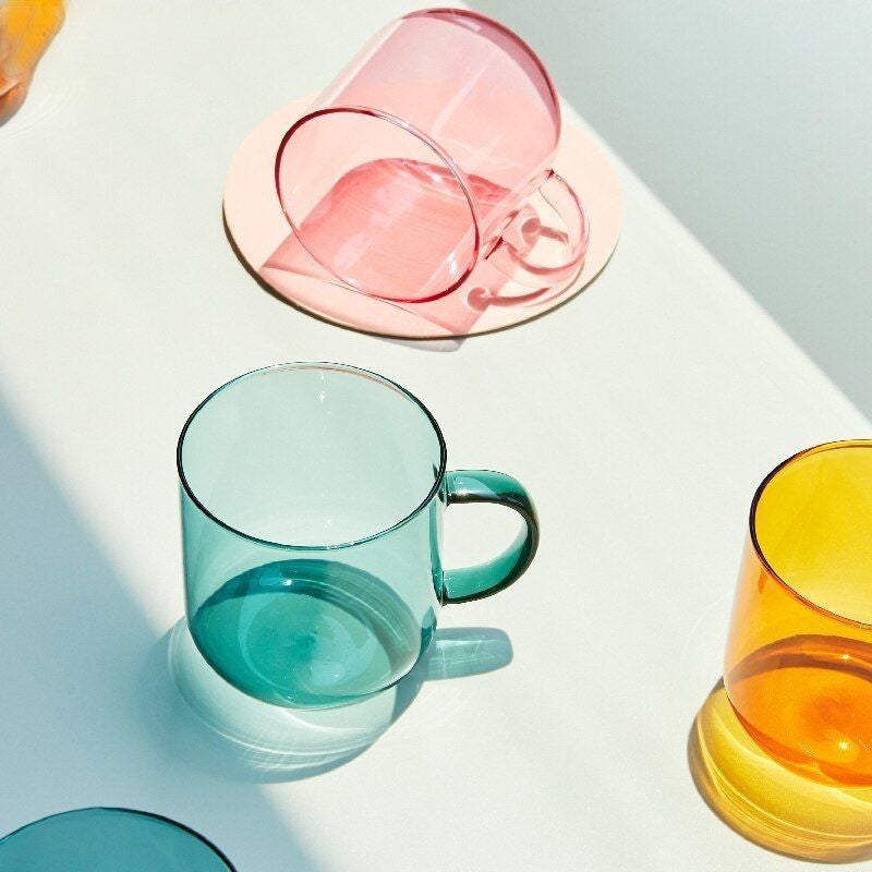 Colorful Glass Mugs