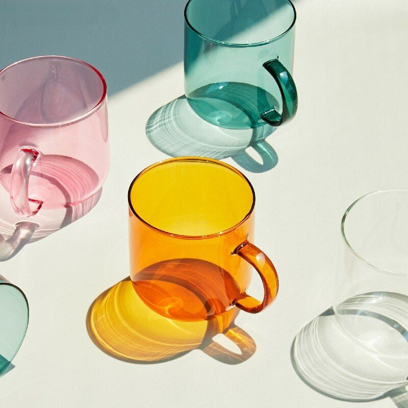 Colorful Glass Mugs