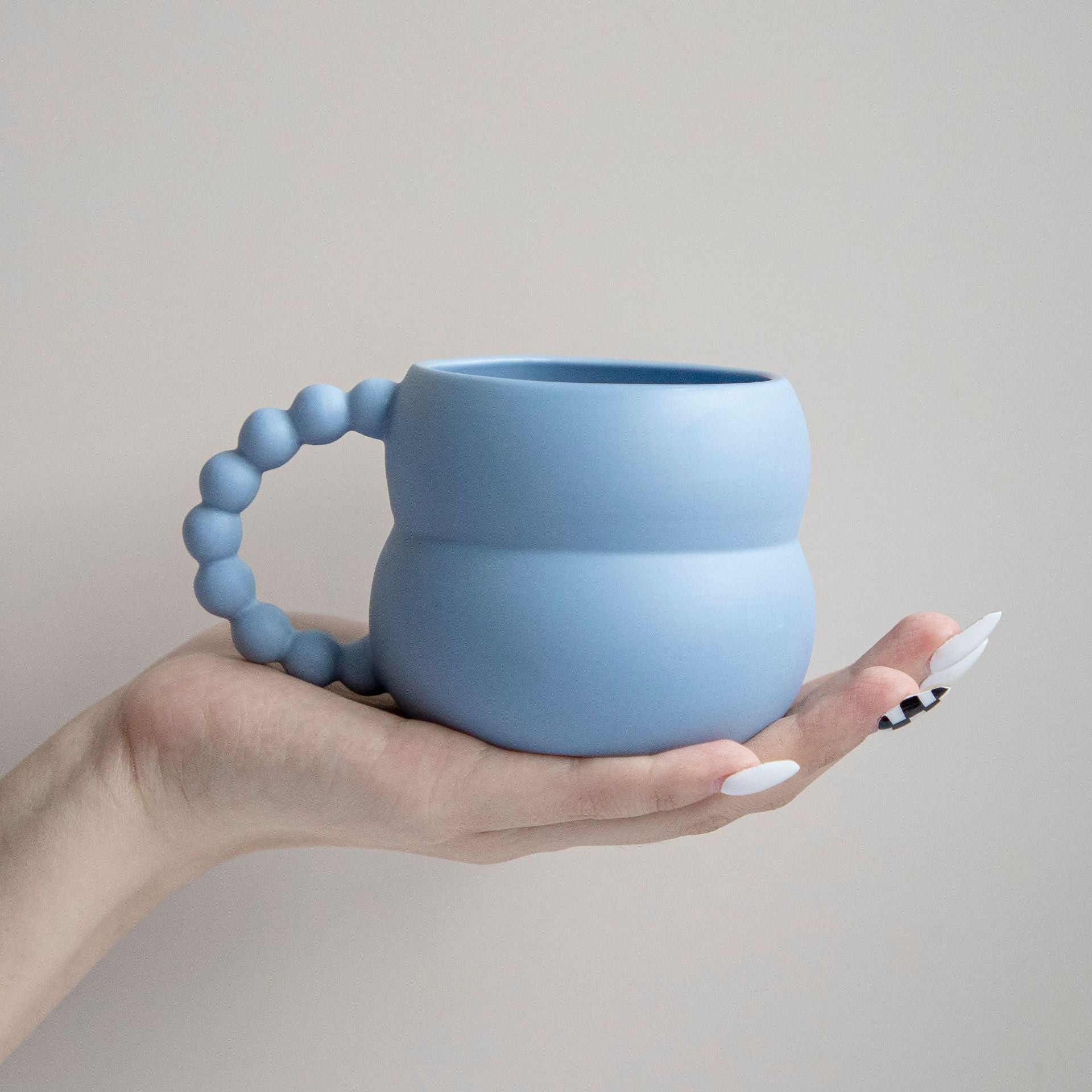 Bubble Handle Ceramic Mug