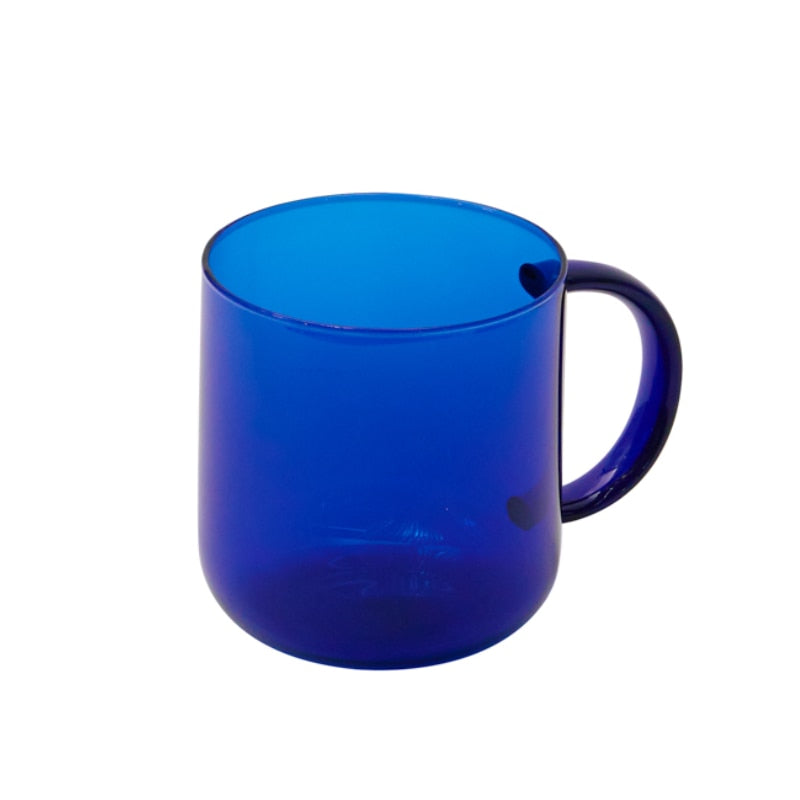 Tazas de vidrio de colores